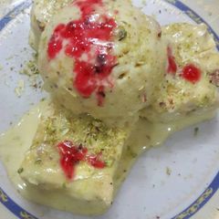 A picture of Kesar pista kulfi.