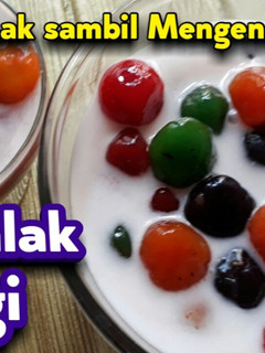 Foto resep Kolak biji salak pelangi