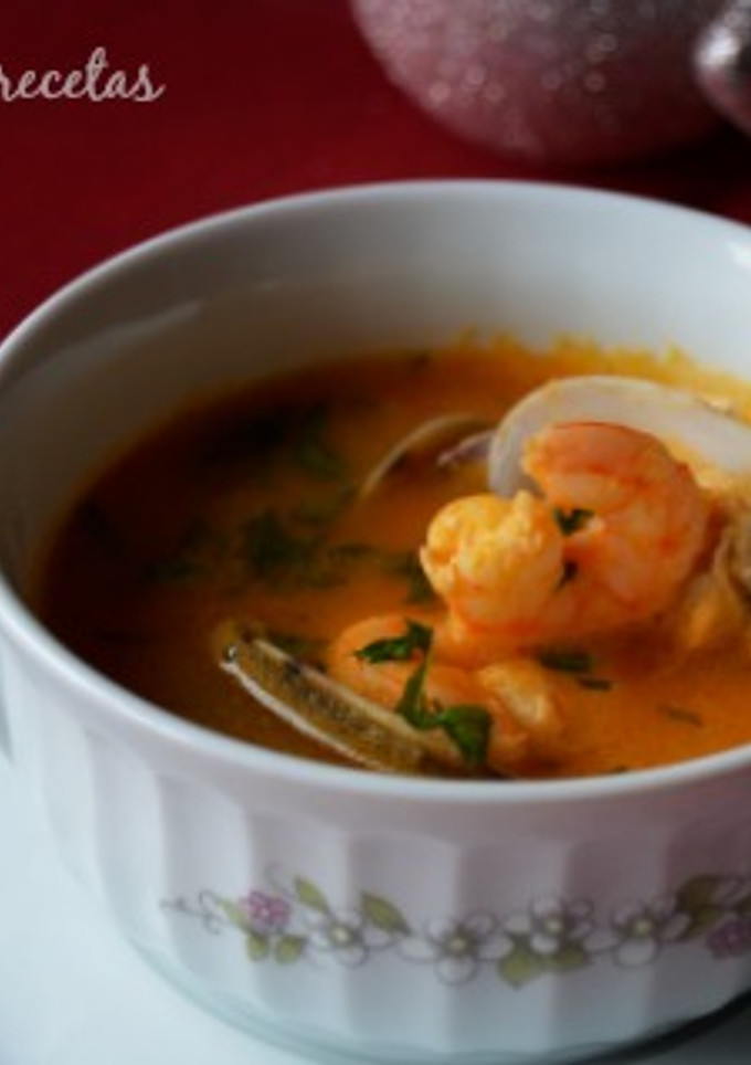 Una foto de Sopa de marisco