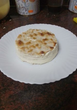 Una foto de Minitarta de mousse de melocotón y yogur griego