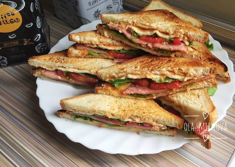 Клаб сэндвич (идеален для пикника)