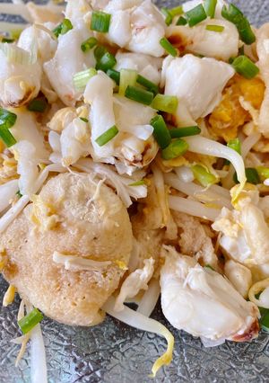 รูปของ เยื่อไผ่ผัดแห้ง / Stir wild bamboo fungus with crab meat