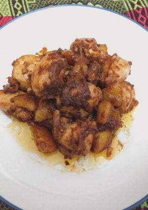 Foto resep Ayam Kentang Tumis Saus Lada Hitam