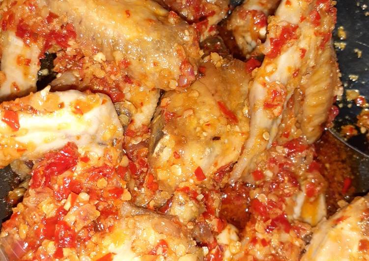 Chicken wing sambal kencur