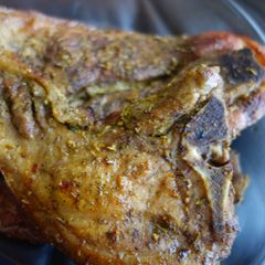 Oven roast pork A picture of Oven roast pork.