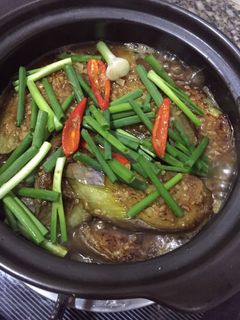 Hình của món Cà tím om miso.