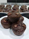 Anabolic Double Chocolate Oat Banana Muffins|High Protein, Low Calorie, Sugar & Gluten Free