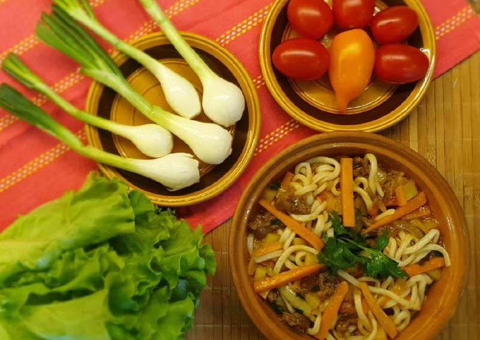 Лагман с говядиной