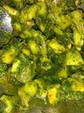 Galgal with coriander mint Chutney