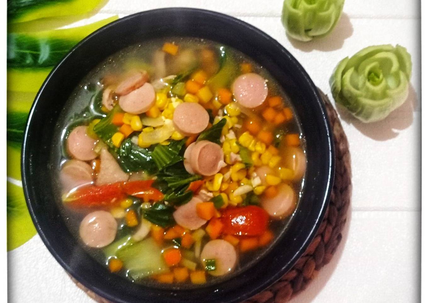 Sup Jagung Manis Pokcoy
