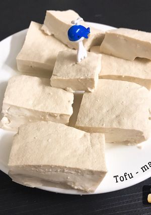 Hình của món Đậu phụ(đậu nành) made by mẹ Mỹ mèo ❤️Tofu made by mẹ Gà ☺️.