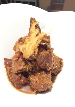 A picture of Stew Pork Soft Bone In Soy Bean And Dang Gui.