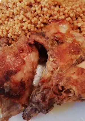 Sütőben sült fokhagymás nyúl recept fotója