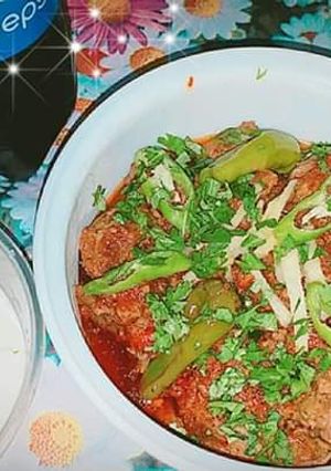 A picture of Chicken koyla karhai.