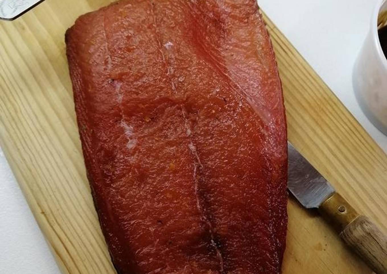 Salmón ahumado con cítricos y jengibre