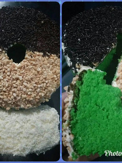 Foto resep Bolu pandan 3 rasa