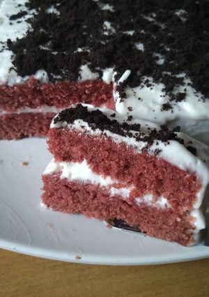 Foto resep Eggless Red Velvet Cake