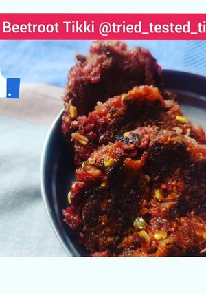 A picture of Beetroot spourts tikki.