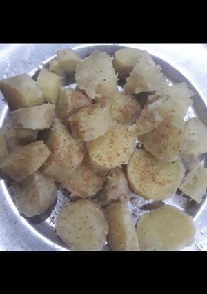 A picture of Sweet potato chaat.