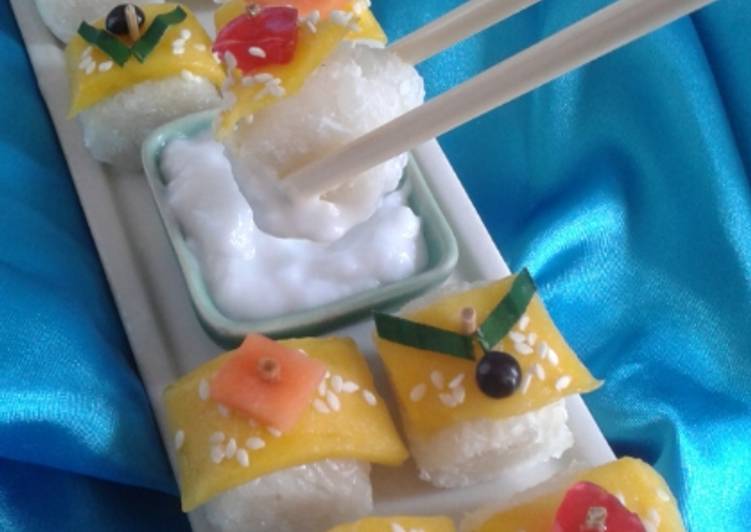 Langkah Mudah untuk Membuat Sushi Mango Sticky Rice Anti Gagal