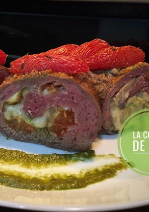 Una foto de Albondigon Relleno Caprese&Mushroom