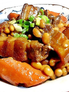 黃豆紅燒肉 的食譜成品照片