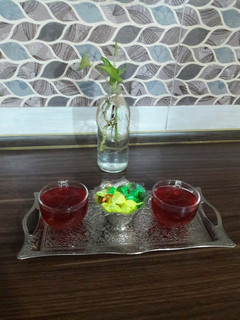 عکسی از دستور چای آلبالو