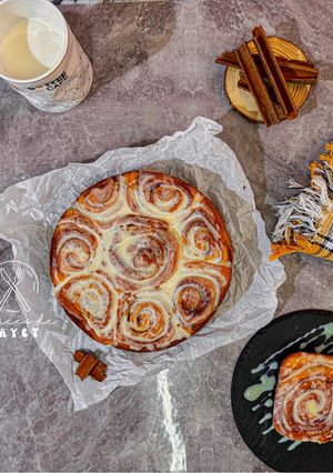 صورة لوصفة سينابون رولز 🥯