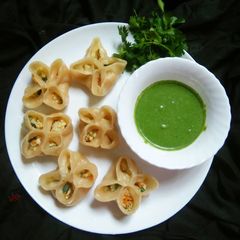 Butterfly Cheesy Momos A picture of Butterfly Cheesy Momos.