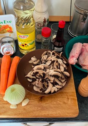 Pulyka fricassée - pulykaszárnyból recept fotója