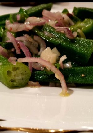 A picture of Okra Salad.
