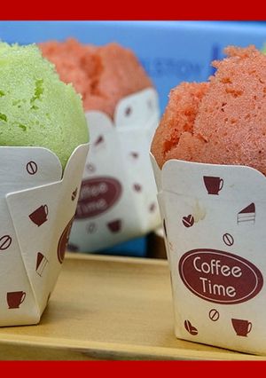 電鍋發糕(紅麴、菠菜) 的食譜成品照片