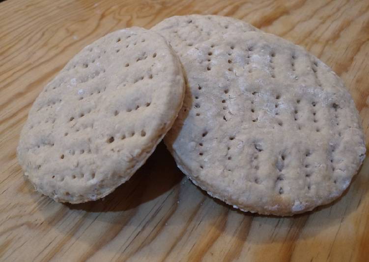 Pan de avena exprés (flatbread / English muffin)