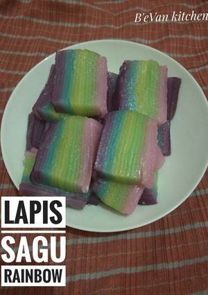 Foto resep Lapis sagu rainbow