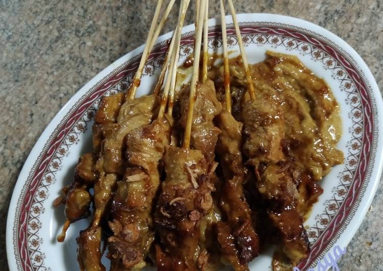 Cara Membuat Sate Ayam dengan Saus Kacang simpel