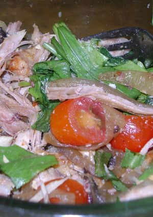 Una foto de Ensalada de pollo (2 formas de cocción diferente)