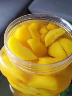 Hình của món Đào ngâm.