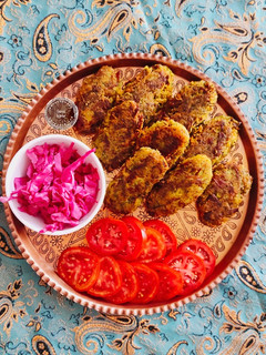 عکسی از دستور کوکو شوید و سیب زمینی