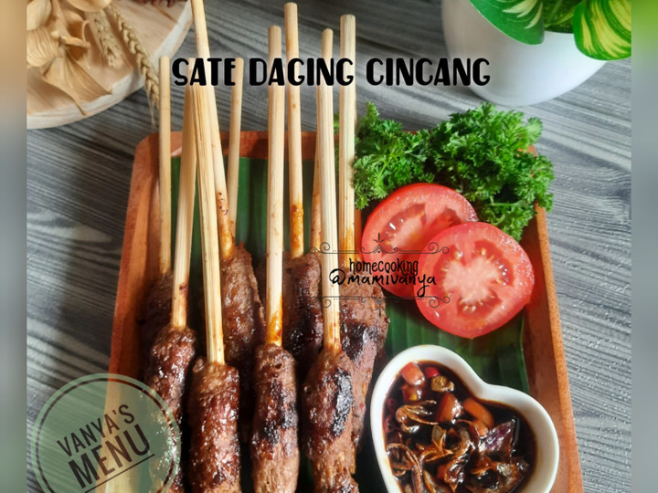 Resep Sate daging sapi cincang Anti Gagal