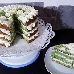 A picture of Spinach Cake.