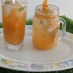 Peach mojito, refreshing cold drink A picture of Peach mojito, refreshing cold drink.