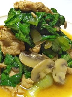 Foto resep Tumis Pokcoy Ayam Cincang Jamur