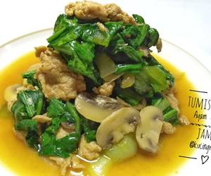 Cara Cepat Tumis Pokcoy Ayam Cincang Jamur Gurih Mantul Cara Cepat Tumis Pokcoy Ayam Cincang Jamur Gurih Mantul