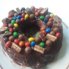 A picture of Fun easy chocolate cake birthday cake.