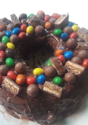 A picture of Fun easy chocolate cake birthday cake.