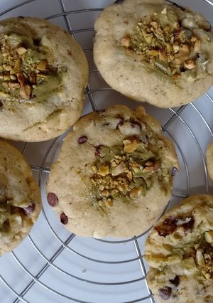 Une photo de Les meilleurs cookies du monde choco-pistache