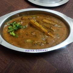 A picture of Besan Drumstick - A simple sabzi with goodness of Drumstick.