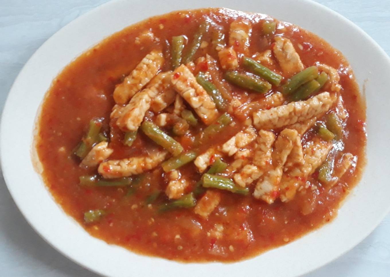 Tempe Buncis Saos Padang