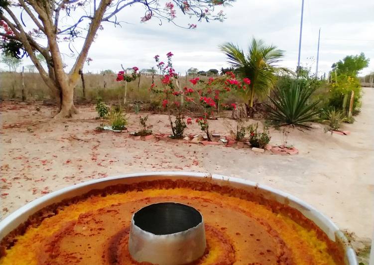 Bolo de fubá cremoso