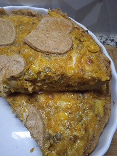 Una foto de Tarta de calabaza y panceta!